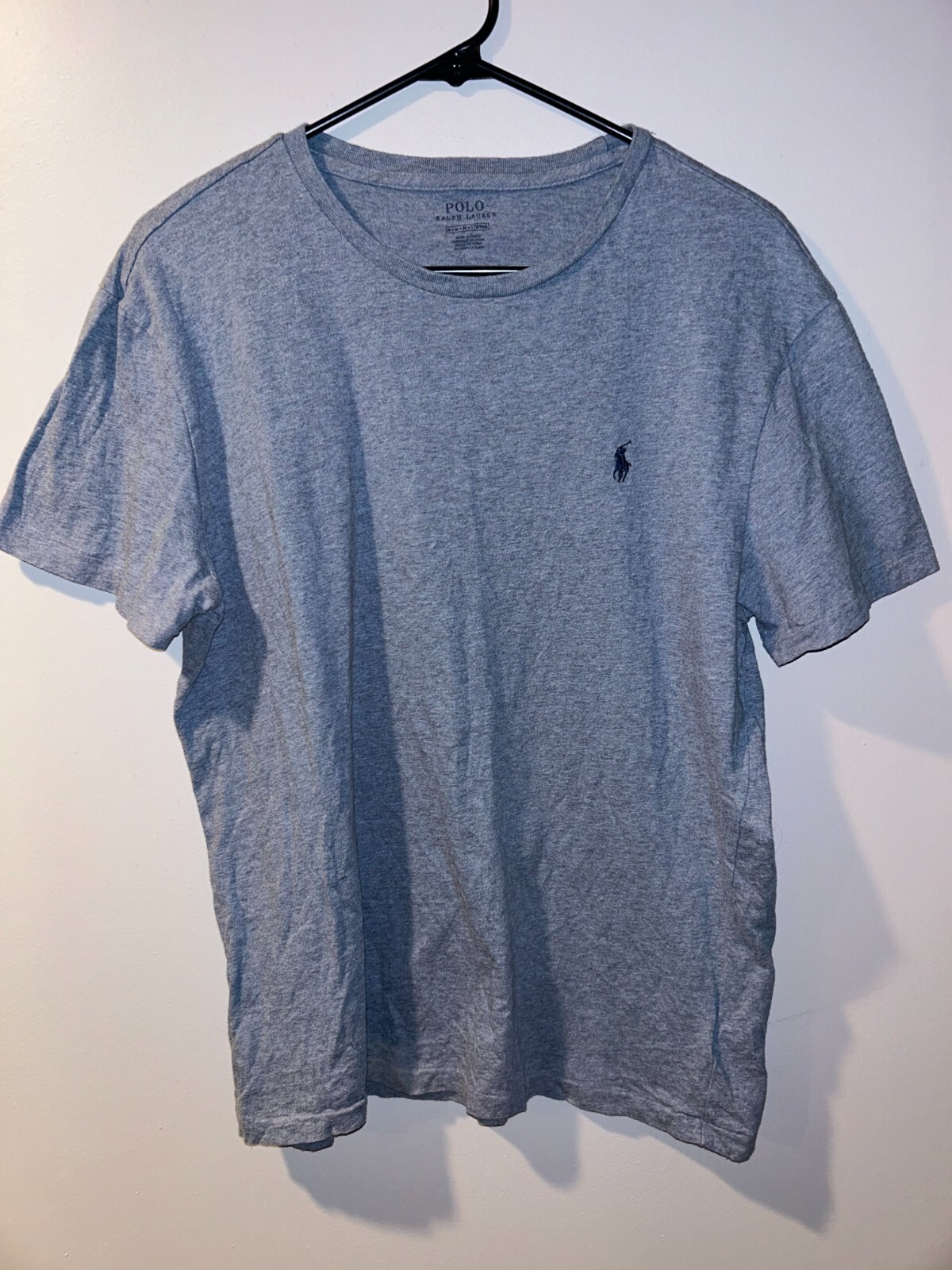 Polo Ralph Lauren T Shirt Grigio Uomo Taglia Media Logo Navy Pony