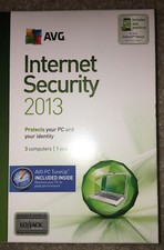 New AVG Internet Security 2013 3 PCs 1 Year