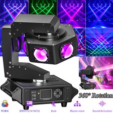 270W Moving Head Light 6LED w/ Display RGBW 360 Rotation DMX Sound Stage Light