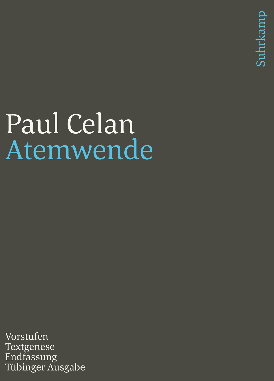 Thumbnail - Werke. Tübinger Ausgabe | Atemwende. Vorstufen - Textgenese -