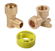 GAS BAYONET BACKPLATE ELBOW ANGLED 1/2" FOR GAS COOKER HOSE FITTING GAS PTFE