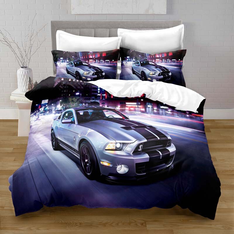 Mustang Duvet Cover Quilt Cover Queen Pillowcase Bedding Set