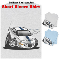 Digirods Pontiac 1994 Trans Am 25th Anniversary Edition Cartoon Car T Shirt