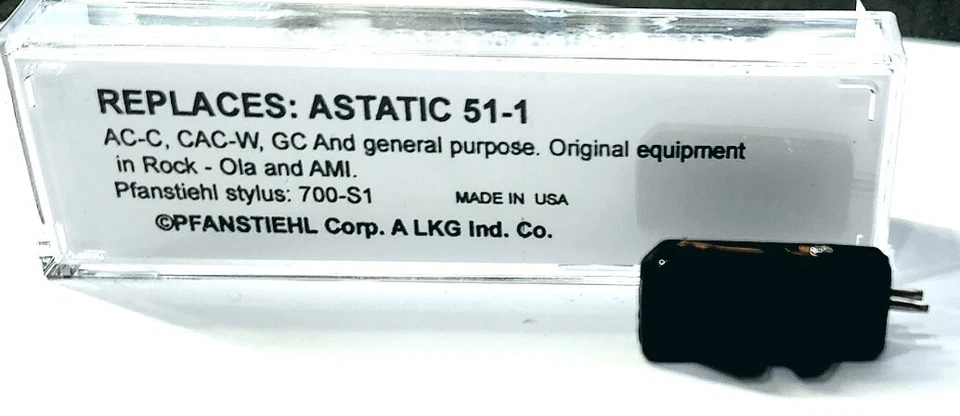 Astatic P-51-1 Jukebox Cartridge Needle Replacement for Astatic 51-1 Made in USA - Image 3 of 4