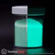 Glow in the Dark Powder, FLUORESCENT AQUA - UV Reactive Glow Pigment