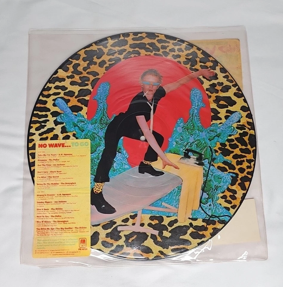 NO WAVE TO GO LP PICTURE DISC 1987 NEW LTD ED NUMBERED SQUEEZE THE POLICE MORE - Image 2 of 3