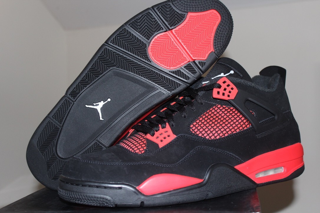Nike Air Jordan 4 Retro 'Red Thunder' CT8527-016 Men's Size