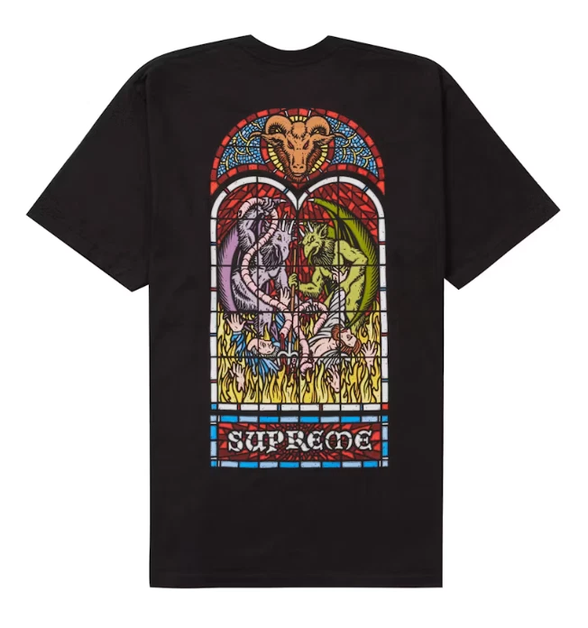 TEE SHIRT CULTE SUPRÊME   Large   Noir   FW23