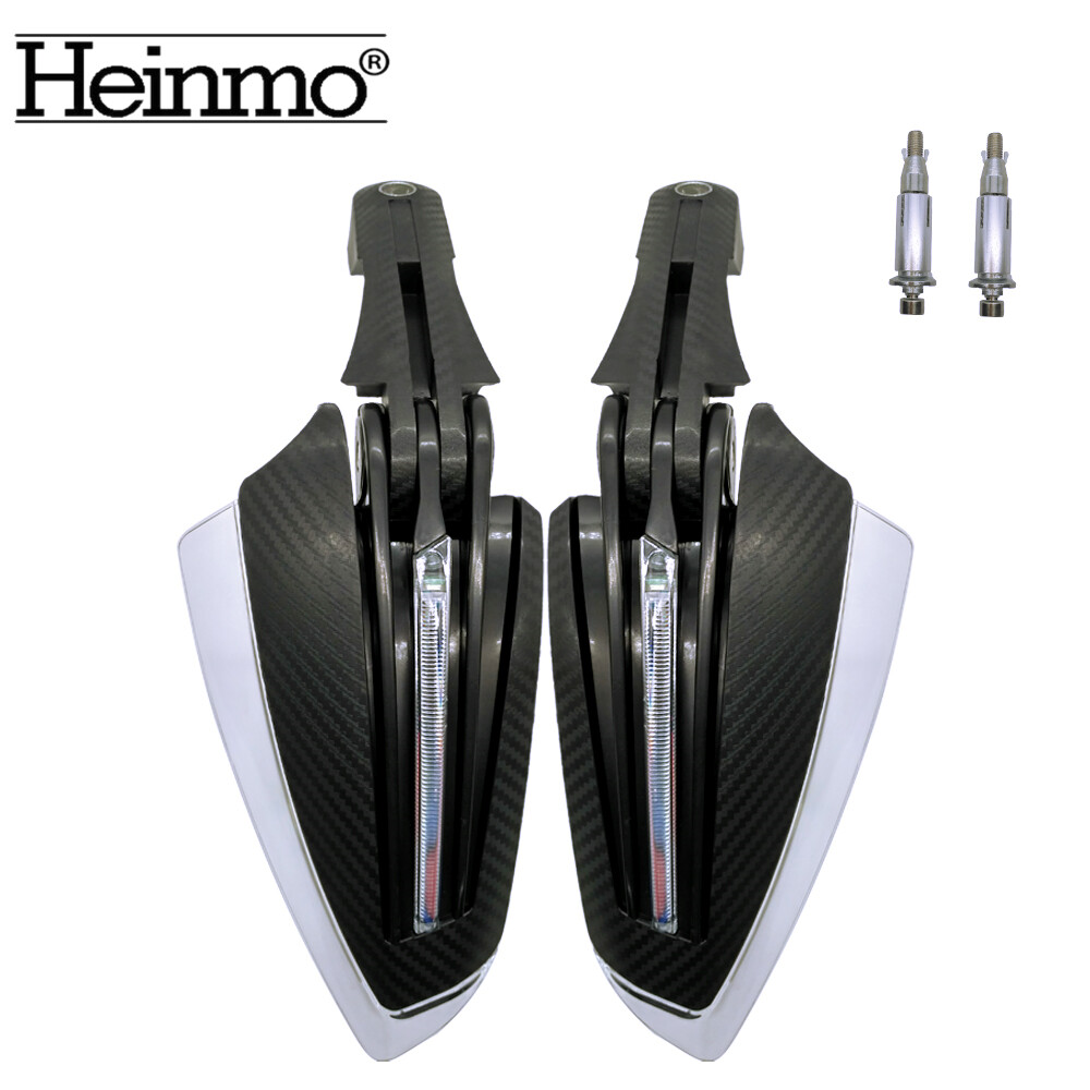 Universal Motorcycle LED Turn Signal Light Handlebar Hand Guards