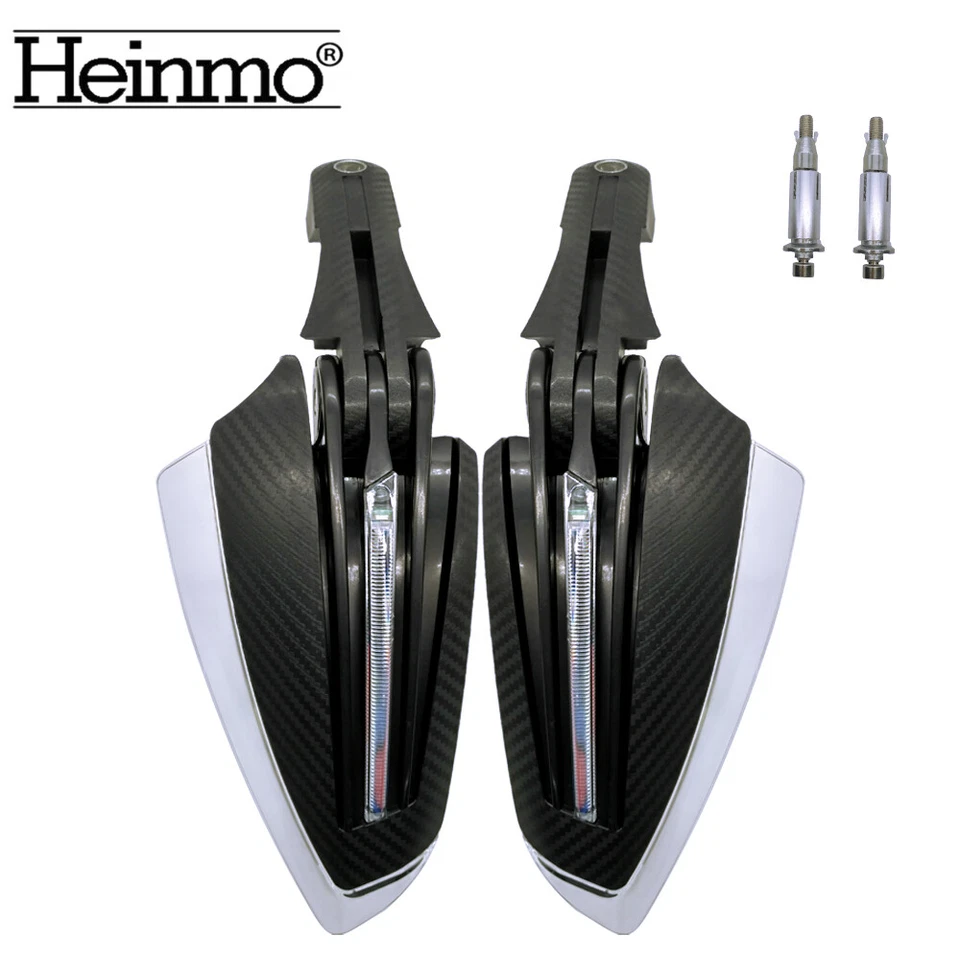 Protector de Manos LED Manillar Motocicleta Luz Señal de Giro Universal NEGRO Foto 4 de 4