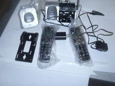 AT&T BL102-2 Black Silver DECT 6.0 2 Handset Answering System With Call Blocker