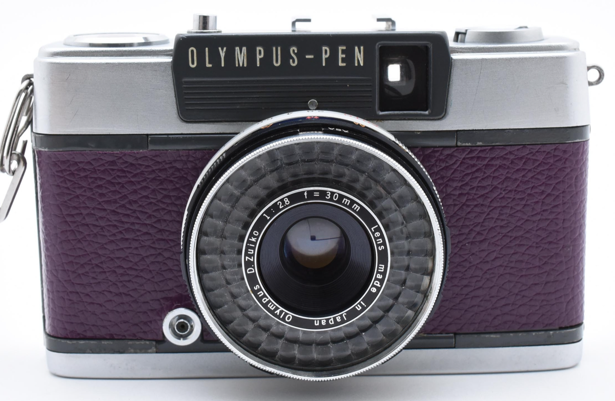 Near Mint ] OLYMPUS PEN EES-2 Purple Point&Shoot Film Camera
