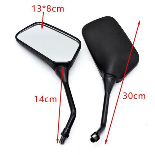 Motorcycle Rearview View Mirrors For Honda Suzuki KAWASAKI Motorbike Accessory - Picture 6 of 12
