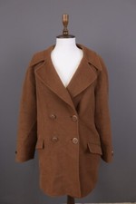 VERSACE CLASSIC V2 Brown Double Breast Wool Coat