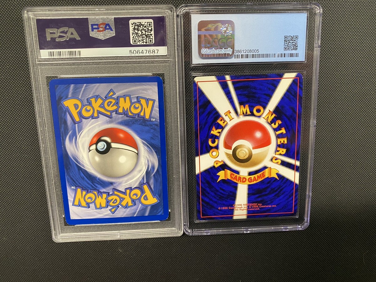 Blaine's Growlithe #35 Arcanine #59 Holo Pokemon Cards PSA