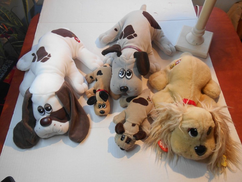 Vintage Pound Puppies Dog Large/Small Plush Animal Toy Lot of 5
