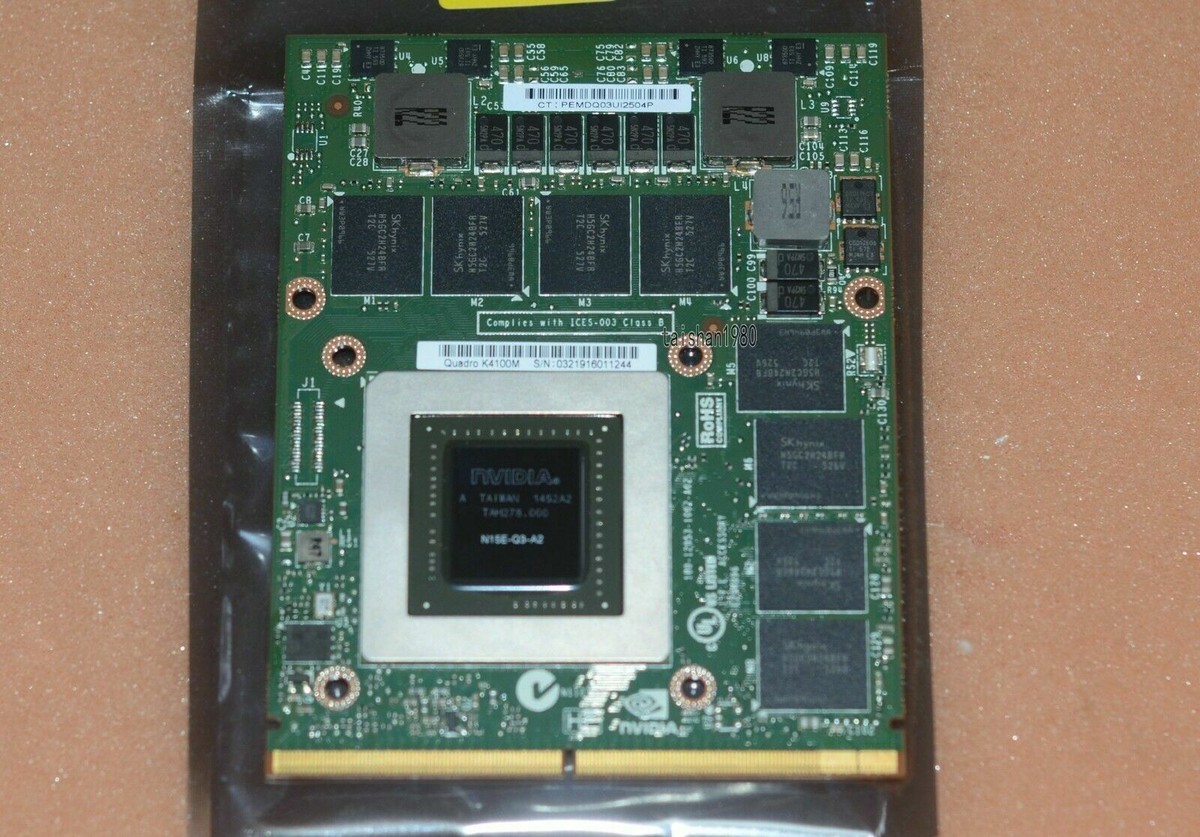 NEW Nvidia Quadro K4100M 4GB DDR5 MXM B For DELL M6700 M6800