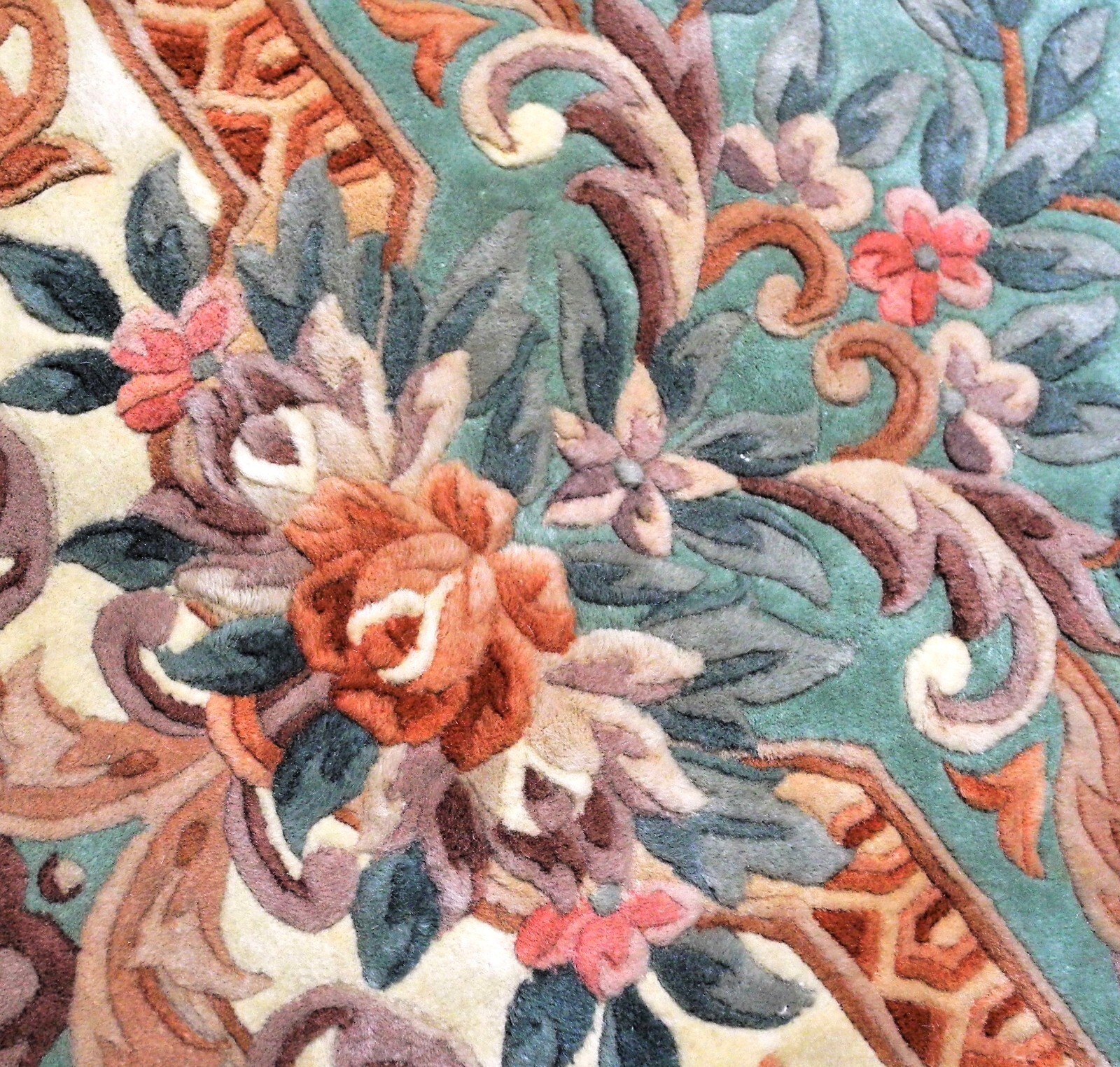 12'9 x 9' ExtraLarge JOHN LEWIS Chinese Wool Rug HANDMADE CARPET Floral