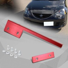 Jdm Style Brush Red Aluminum Bumper Front License Plate Mount Relocate Bracket Jdm Style Brush Red Aluminum Bumper Front License Plate Mount Relocate Bracket