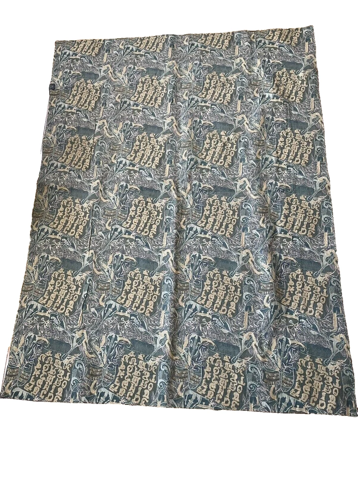 Rug CSI Creations de France Woven ART Tapestry Heavy Reversible Cotton Paisley - Image 2 of 4