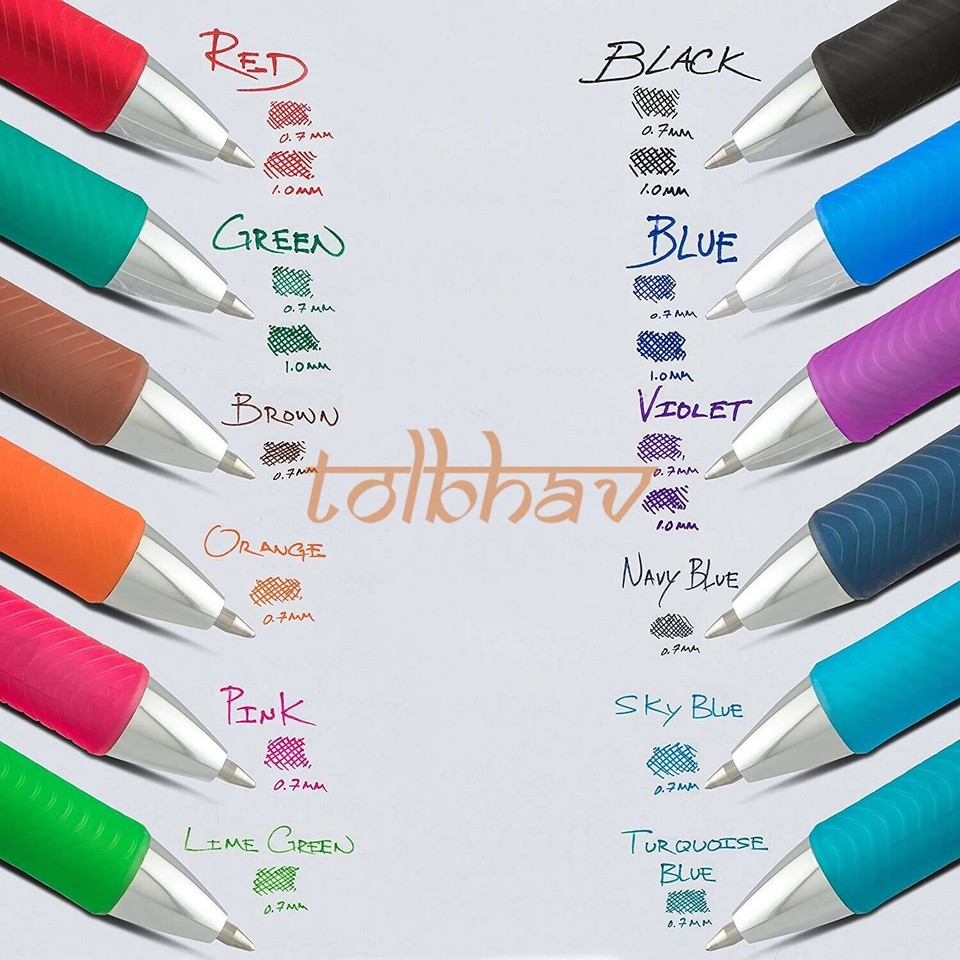 10 Ricarica A Rullo Pentel LR7 Per Penna Gel EnerGel Punta In Metallo 0 - Foto 14