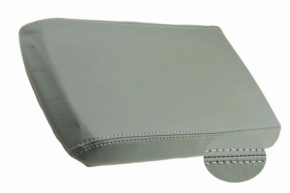 Se adapta a Ford Explorer 2002-2005 cuero sintético consola tapa reposabrazos cubierta gris Foto 4 de 4