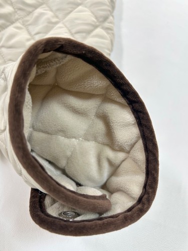 ESprit Outerwear Diamond Quilted Beige Tan Cream Jacket Women Size Large - Picture 7 of 8