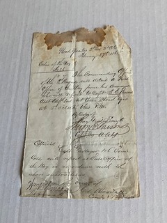 CIVIL WAR ORDER OF THE DAY #36 NOTABLE COL (DANIEL) WOODALL 1st DELAWARE VOLS