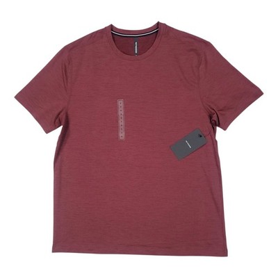 Ten Thousand Interval Shirt Men s MEDIUM Maroon Performance Wicking Athletic NEW