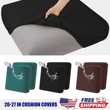 Stretch Outdoor Patio Seat Cushion Covers Water Resistant Covers 20-27 Inch Stretch Outdoor Patio Seat Cushion Covers Water Resistant Covers 20-27 Inch