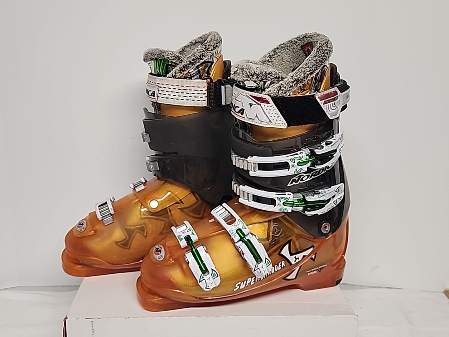 SALOMON Scarponi da sci Nordica Supercharger Full Shock Erser arancione elettrico taglia 26 0 26 5