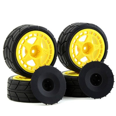 4pcs 12mm Hex RC Auto Rad Felgen Reifen für KYOSHO Tamiya TT02 XV01 HPI 1/10 u