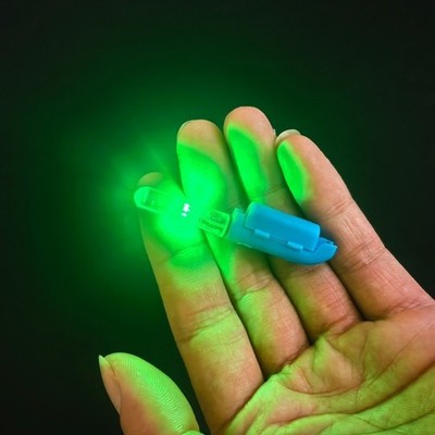 64mm Rod Tip Light für zum Karpfenangeln Glow in Dark Blinkend Blau Grün