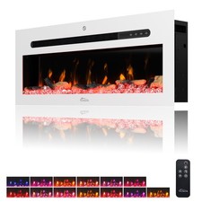 Wandkamin Elektrokamin Panorama LED Flammeneffekt Heizer Elektrischer Kaminofen 