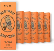 ZIG-ZAG Rolling Papers French Orange 1 1/4 ( 6 Booklets)
