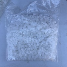 Bulk Lot 750 Sets: 2.5ml Clear Plastic Vials w/ Ribbed Screw Caps Self Standing
