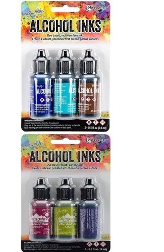 Adirondack Alcohol Ink Bundle Farmers Market Ink Set Metallic Mixatives Ink Set - Picture 4 of 4