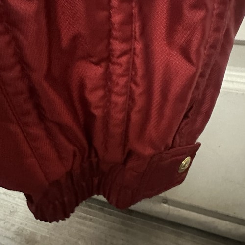 DESCENTE Women's One Piece Ski Suit Snowsuit Vtg US Size 8 Red vintage & mittens - Picture 11 of 21
