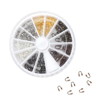 120 Pcs/Box Alloy Wire Cable Guard Hole Guardian Protector Jewelry Findings