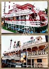 2 x Archiv Foto Laufgeschäft SHOWBOAT-Kirmes Schausteller Prater