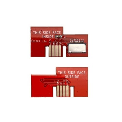 Onyehn TF Card Reader,MicroSD Adapter for SD2SP2 Micro SD red 