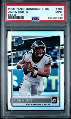 2020 Panini Donruss Optic - Rated Rookies Jalen Hurts #164 Holo Prizm (RC)