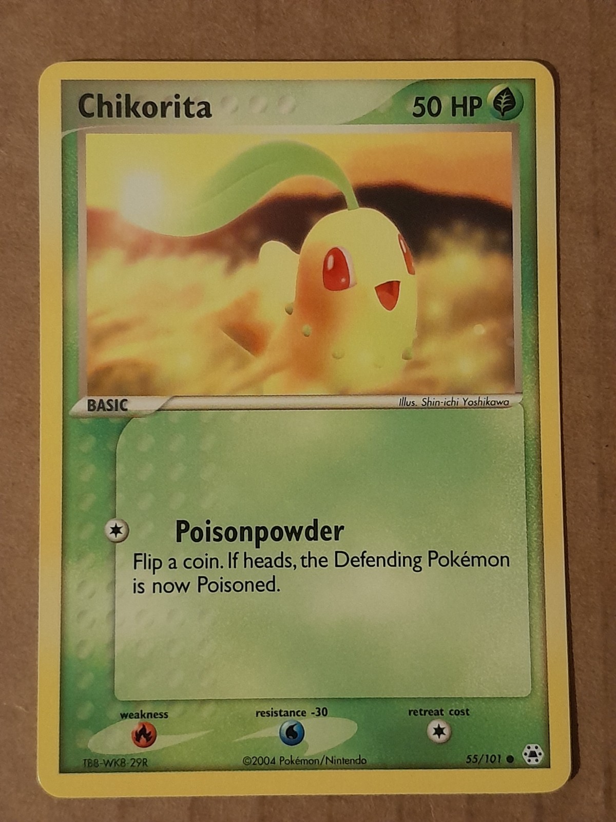 Pokemon Chikorita 55/101 Hidden Legends NM-MT See Pictures