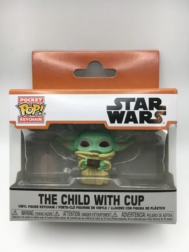 Funko Pocket Pop Keychain - Star Wars (The Mandalorian) The Child with Cup NIB