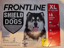 FRONTLINE SHIELD For Dogs XL 81-120 lbs. 6 Monthly Doses - Flea  Tick Treatment