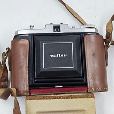 Vintage Zeiss Ikon Nettar Camera - Untested, With Case  Strap