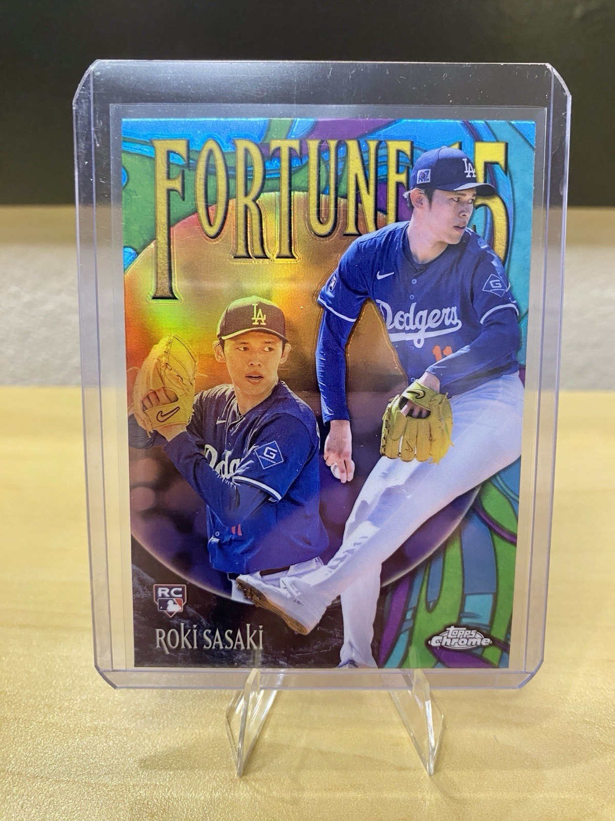 2025 Topps Chrome Baseball Roki Sasaki RC Fortune 15 #F15-13