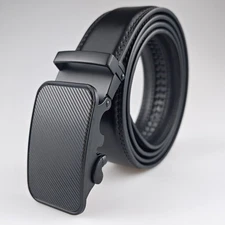 Genuine Leather Mens Ratchet Belt Belts For Men Adjustable Automatic Buckle S13