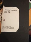 i classici Adelphi 1963-64 scritti di Virginia Woolf Gianfranco Contini Hoffmann