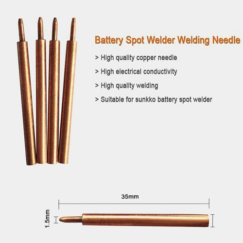 4Pcs Spot Welding Pin Welder Machine For Sunkko 709A/709AD Solder Needle Spot SU - Picture 3 of 8